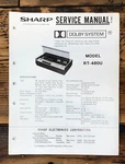 Sharp RT-480U Cassette Service Manual *original*. Fixed Price $19.97.