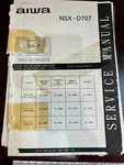 Aiwa NSX-D707 RX-N707 FD-N909 FD-N707 Repair Service Manual **original**. Fixed Price $24.99.