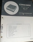 Concord F-106E Tape Recorder Service Manual Original. Fixed Price $29.99.