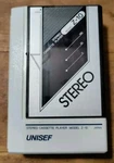 Unisef Z-10 Walkman Stereo Cassette Player Not Tested. Fixed Price $19.95.
