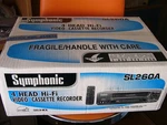 New Symphonic SL260A Vhs Video Cassette Player Recorder 4 Head Hifi Vcr. Fixed Price $299.99.