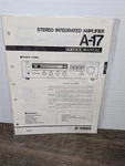 Yamaha A-17 Integrated Amplifier Service Manual Original Paperwork Vintage. Fixed Price $16.19.