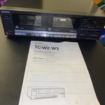 Sony TC-W3 Stereo Dual Cassette Rec/play Powers Read With Instructions. Fixed Price $55.95.