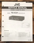 Jvc TD-X321 Cassette Service Manual *original*. Fixed Price $14.97.