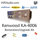 Kenwood KA-4006 Rebuild Restoration Recap Service Kit Repair Filter Capacitor. Fixed Price $145.00.