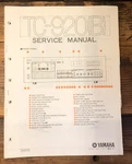 Yamaha TC-920B Cassette Service Manual *original*. Fixed Price $29.97.