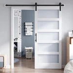 Frosted Glass Sliding Barn Door Kit - 36X84 Inch, Diy Assembly Included. Fixed Price $399.99.