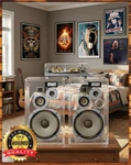 Pioneer HPM-100 Acrylic Hi-fi Speakers Premium Aluminum Metal Sign 11 X 14. Fixed Price $29.99.