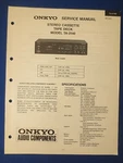 Onkyo TA-2140 Cassette Service Manual Factory Original The Real Thing. Fixed Price $14.02.
