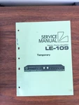 Luxman LE-109 Phono Amplifier Temporary Service Manual *original*. Fixed Price $22.98.
