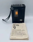 Vtg Sony Cassette Tapecorder Model TC-53 Japan Parts Only W/manual. Fixed Price $45.99.
