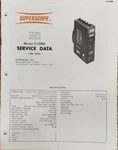 Superscope C-108A Portable Cassette Recorder Service Manual Original. Fixed Price $15.00.