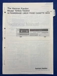 Original Harman Kardon TD102 TD202 Cassette Deck Technical - Service Manual. Fixed Price $17.95.