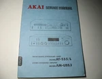 Vintage Akai Model AT-S55/L Synthesizer Tuner, AM-U55/J Amplifier Service Manual. Fixed Price $15.95.