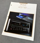 Mcintosh Mcd 7007 Player: Original Advertisement/ Basic Info Page J01179. Fixed Price $8.95.