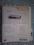 Sony TC-FX35 Service Manual Original Repair Book Stereo Tape Deck Player. Fixed Price $19.99.