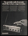 1968 Panasonic RF-7270 Royalaire Radio Cassette Tape Recorder Vintage Print. Fixed Price $5.57.