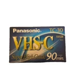 Panasonic Shg TC-30 Vhs-c Video Cassette Tape Super High Grade 90 Minute Sealed. Fixed Price $11.93.
