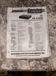 Mitsubishi HS-410UR Original Service Manual. Fixed Price $18.00.