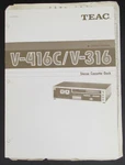 Teac V-416C V-316 V416C V316 Cassette Tape Deck Original Owners Manual. Fixed Price $24.94.