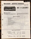 Sharp RT-1120 Cassette Service Manual *original*. Fixed Price $14.97.