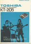 Original Vintage Toshiba KT-205 Cassette Recorder Owner's Manual. Fixed Price $6.50.
