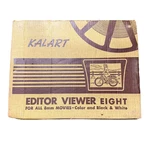 Kalart 8MM Film Movie Editor Viewer Eight Original Box EV-8 Ds Missing 2 Screws. Fixed Price $23.99.