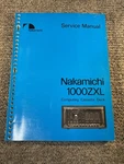 Nakamichi 1000ZXL Computing Cassette Deck Service Manual. Fixed Price $40.00.