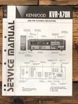 Kenwood KVR-A70R Receiver Service Manual *original*. Fixed Price $14.97.