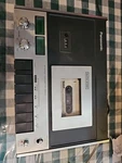 Vintage Panasonic Stereo Cassette Deck RS-260US Turns On, No Sound, Parts Only. Fixed Price $35.00.