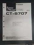 Pioneer CT-S707 Stereo Cassette Deck Circuit Diagram Service Manual W/microfiche. Fixed Price $11.50.