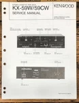 Kenwood KX-59W KX-59CW Cassette Service Manual *original*. Fixed Price $14.97.