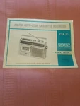 Realistic Am/fm Cassette Recorder Owner's Manual CTR-50 Cat No. 14-810A. Fixed Price $8.25.