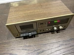 Vintage Sanyo RD10 Stereo Cassette Deck Silver And Woodgrain. Fixed Price $50.00.