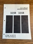 Original Scott 325R 335R Receivers Service Manual/schematic. Fixed Price $45.00.