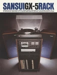 High Resolution Scans Of The Brochure For Sansui GX-5 Eia Standard Audio Rack. Fixed Price $21.99.