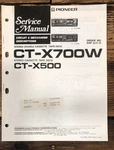 Pioneer CT-X700W CT-X500 Cassette Service Manual *original*. Fixed Price $14.97.