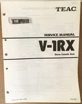 Teac V-1RX Stereo Cassette Deck Service Manual *original*. Fixed Price $19.89.