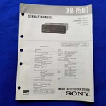 Sony XR-7500 Service Manual Original Paper Oem Repair Guide Usa. Fixed Price $32.91.