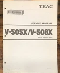 Teac V-505X V-508X Cassette Service Manual *original*. Fixed Price $14.97.