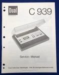 Original Dual C939 - Cassette Deck Service Manual. Fixed Price $17.95.