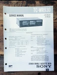 Sony TC-WR930 Cassette Service Manual *original*. Fixed Price $19.97.