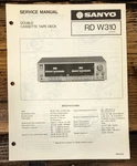 Sanyo RD-W310 Cassette Service Manual *original*. Fixed Price $11.97.