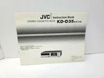 Jvc KD-D35 Instruction Booklet Stereo Cassette Deck. Fixed Price $14.95.
