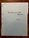 Yamaha K-1000 & K-2000 Operation Cassette Tape Deck Dolby Vintage Manual Rare. Fixed Price $99.99.