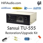 Sansui TU-555 Tuner Rebuild Restoration Recap Upgrade Capacitor Kit Repair. Fixed Price $125.00.
