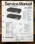 Technics SH-Z250 Equalizer Service Manual *original*. Fixed Price $19.97.