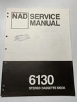 Nad Electronics 6130 Cassette Tape Deck Service Manual Vintage Original Oem. Fixed Price $14.99.