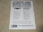 Altec Tube Advertisment, Page, 313A Tuner, 353A Amplifier 1961, Articles. Fixed Price $9.99.