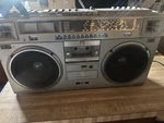 Jvc RC-M70JW Stereo Boombox Cassette Recorder 40W Fm Silver/black Line In.. Fixed Price $280.00.